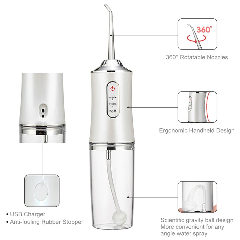 Portable Rechargeable Water Flosser